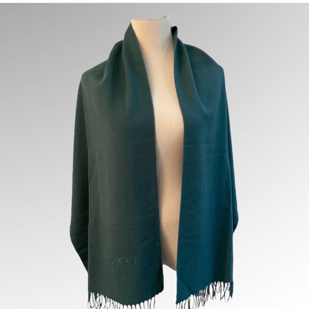 GUCCI 100% Cashmere shawl wrap scarf New! - Picture 8 of 14